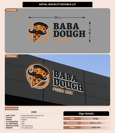 CUSTOM MOCKUP SIGN FOR Zaid