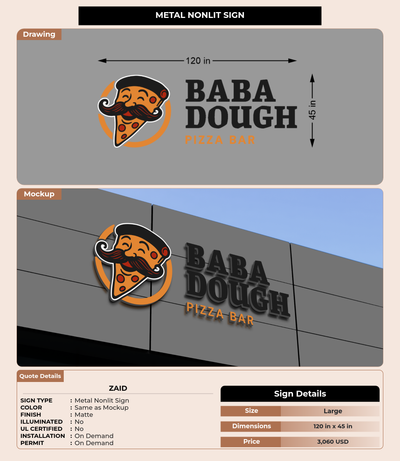 CUSTOM MOCKUP SIGN FOR Zaid