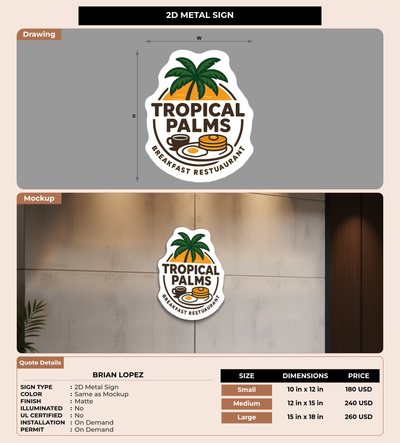 CUSTOM MOCKUP SIGN FOR BRIAN LOPEZ