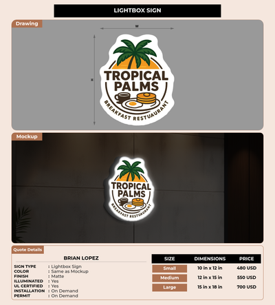 CUSTOM MOCKUP SIGN FOR BRIAN LOPEZ
