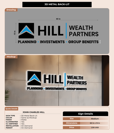 CUSTOM MOCKUP SIGN FOR John Charles Hill