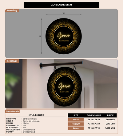 CUSTOM MOCKUP SIGN FOR Kyla Moore
