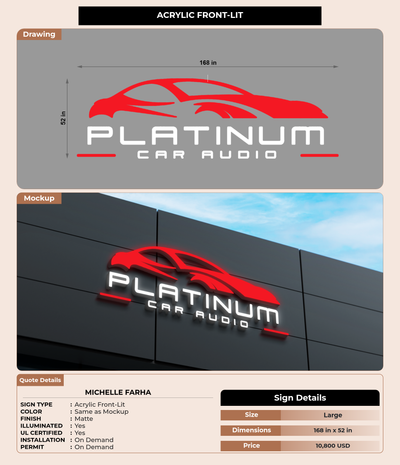 CUSTOM MOCKUP SIGN FOR Michelle Farha