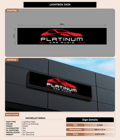 CUSTOM MOCKUP SIGN FOR Michelle Farha