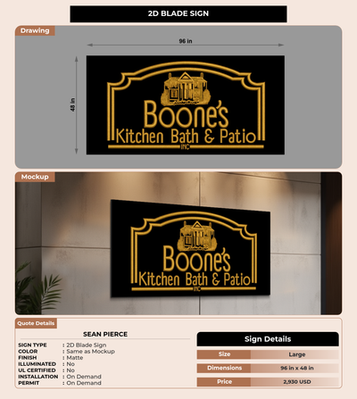 CUSTOM MOCKUP SIGN FOR Sean Pierce