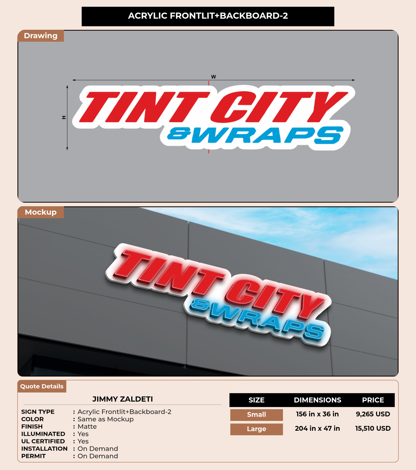 CUSTOM MOCKUP SIGN FOR Jimmy zaldeti