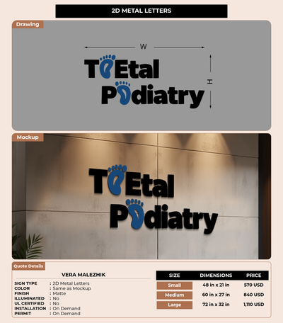 CUSTOM MOCKUP SIGN FOR Vera Malezhik