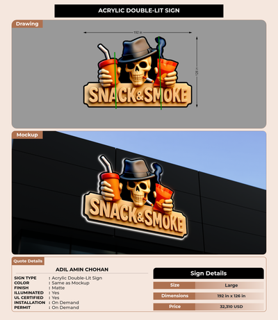 CUSTOM MOCKUP SIGN FOR Adil amin chohan