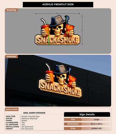 CUSTOM MOCKUP SIGN FOR Adil amin chohan