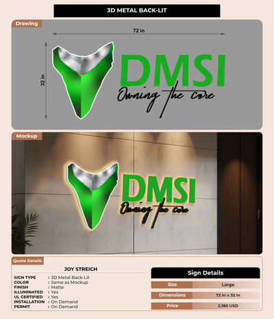 CUSTOM MOCKUP SIGN FOR JOY STREICH