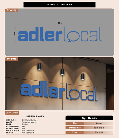 CUSTOM MOCKUP SIGN FOR Stefan Singer