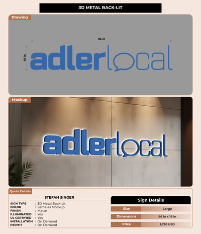 CUSTOM MOCKUP SIGN FOR Stefan Singer