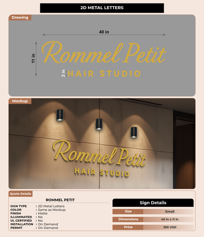 CUSTOM MOCKUP SIGN FOR Rommel Petit