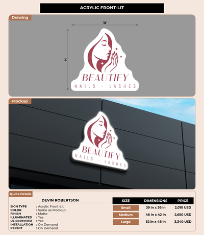 CUSTOM MOCKUP SIGN FOR Devin Robertson