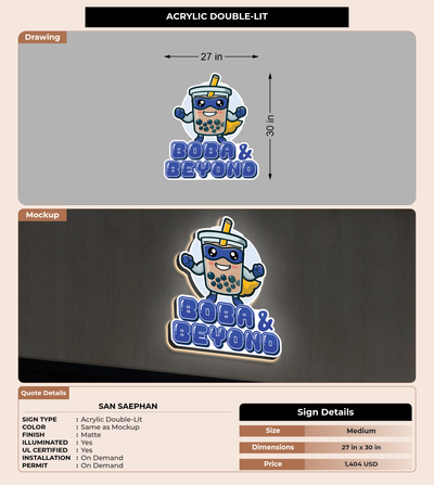 CUSTOM MOCKUP SIGN FOR San Saephan
