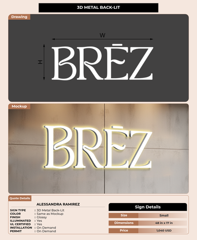 CUSTOM MOCKUP SIGN FOR Alessandra Ramirez