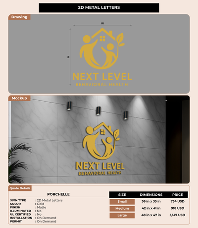CUSTOM MOCKUP SIGN FOR Porchelle