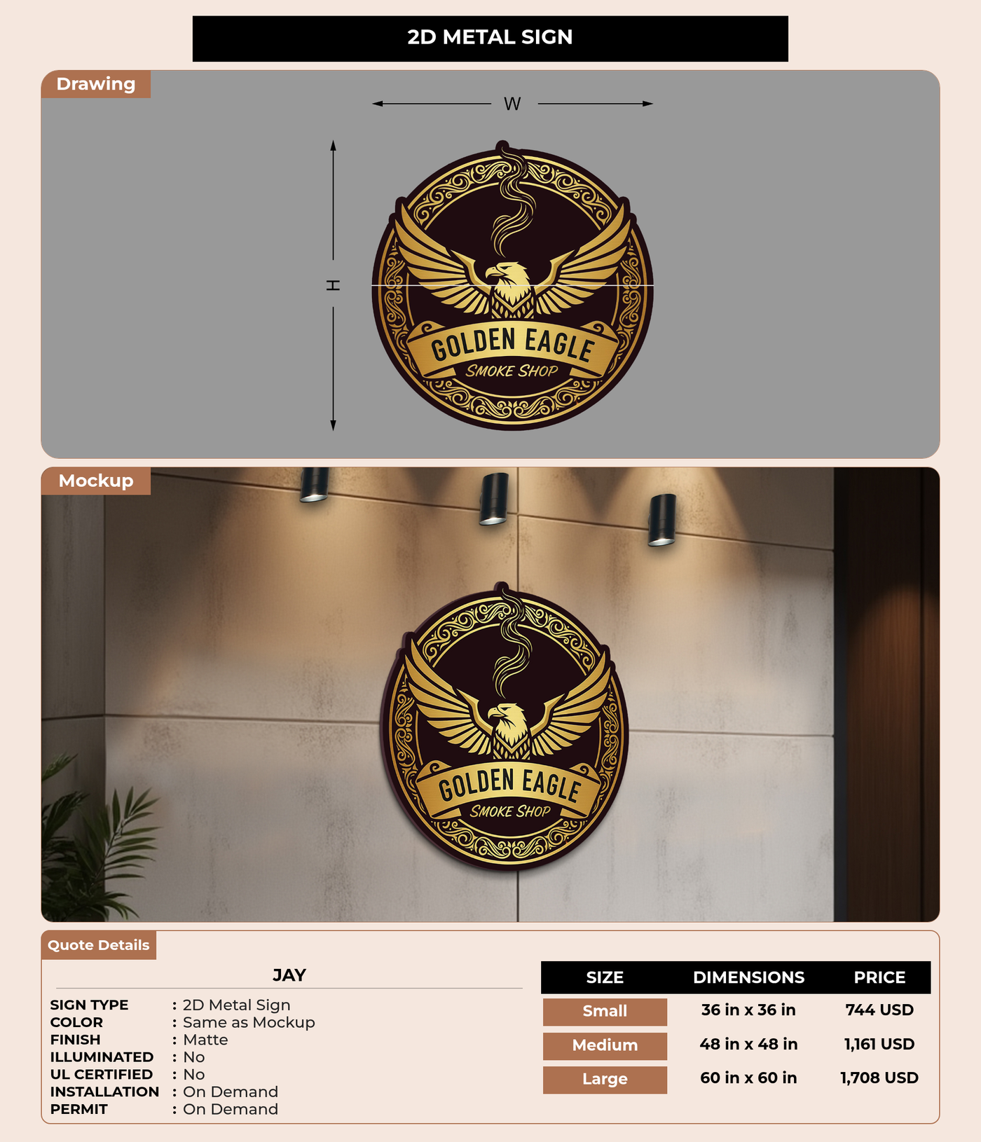 CUSTOM MOCKUP SIGN FOR Jay