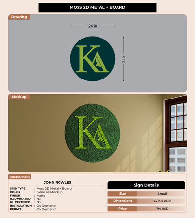 CUSTOM MOCKUP SIGN FOR John Rowles