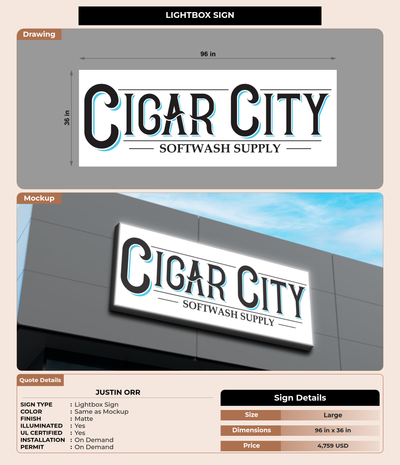 CUSTOM MOCKUP SIGN FOR Justin Orr