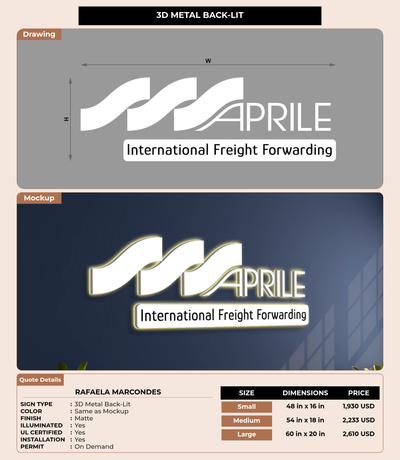CUSTOM MOCKUP SIGN FOR Rafaela Marcondes