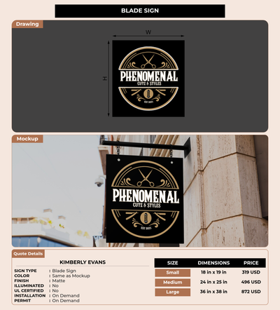 CUSTOM MOCKUP SIGN FOR Kimberly Evans