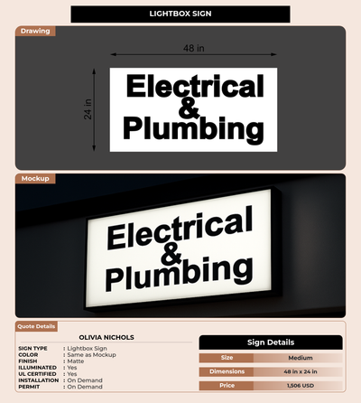 CUSTOM MOCKUP SIGN FOR Olivia Nichols