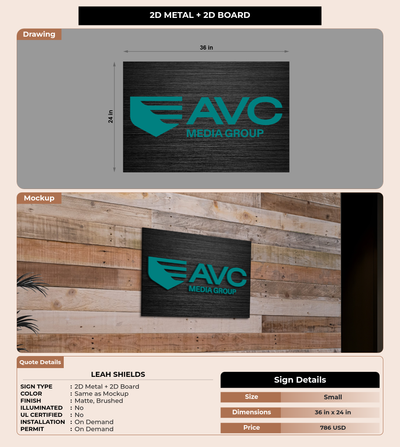 CUSTOM MOCKUP SIGN FOR Leah Shields