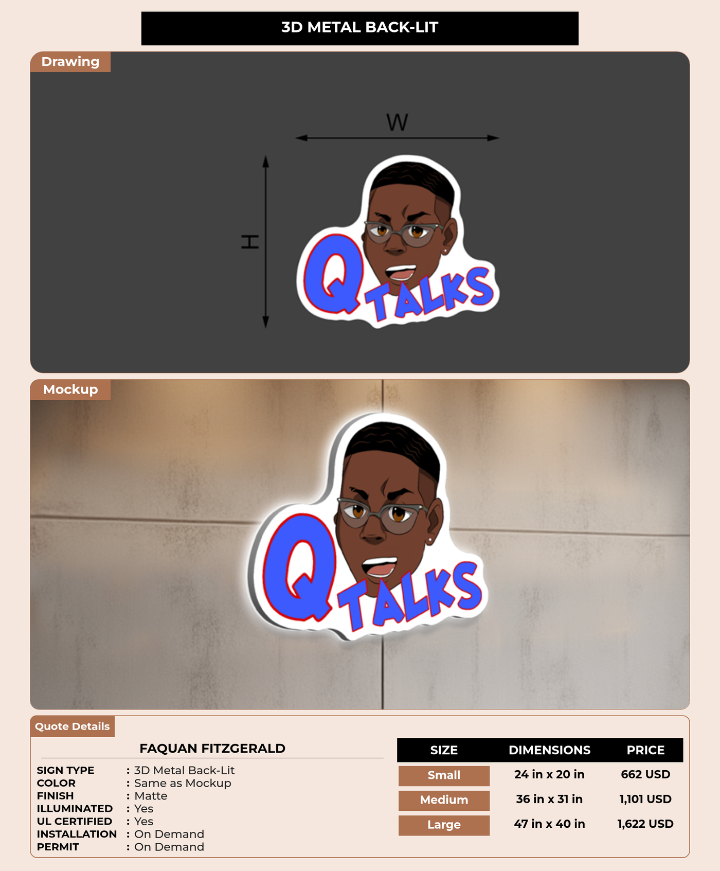 CUSTOM MOCKUP SIGN FOR Faquan Fitzgerald