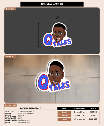 CUSTOM MOCKUP SIGN FOR Faquan Fitzgerald