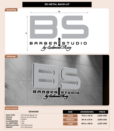 CUSTOM MOCKUP SIGN FOR Edward
