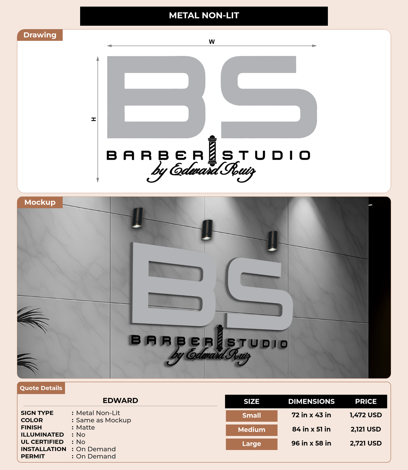 CUSTOM MOCKUP SIGN FOR Edward