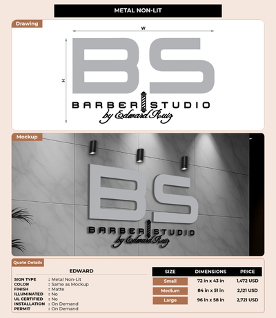 CUSTOM MOCKUP SIGN FOR Edward