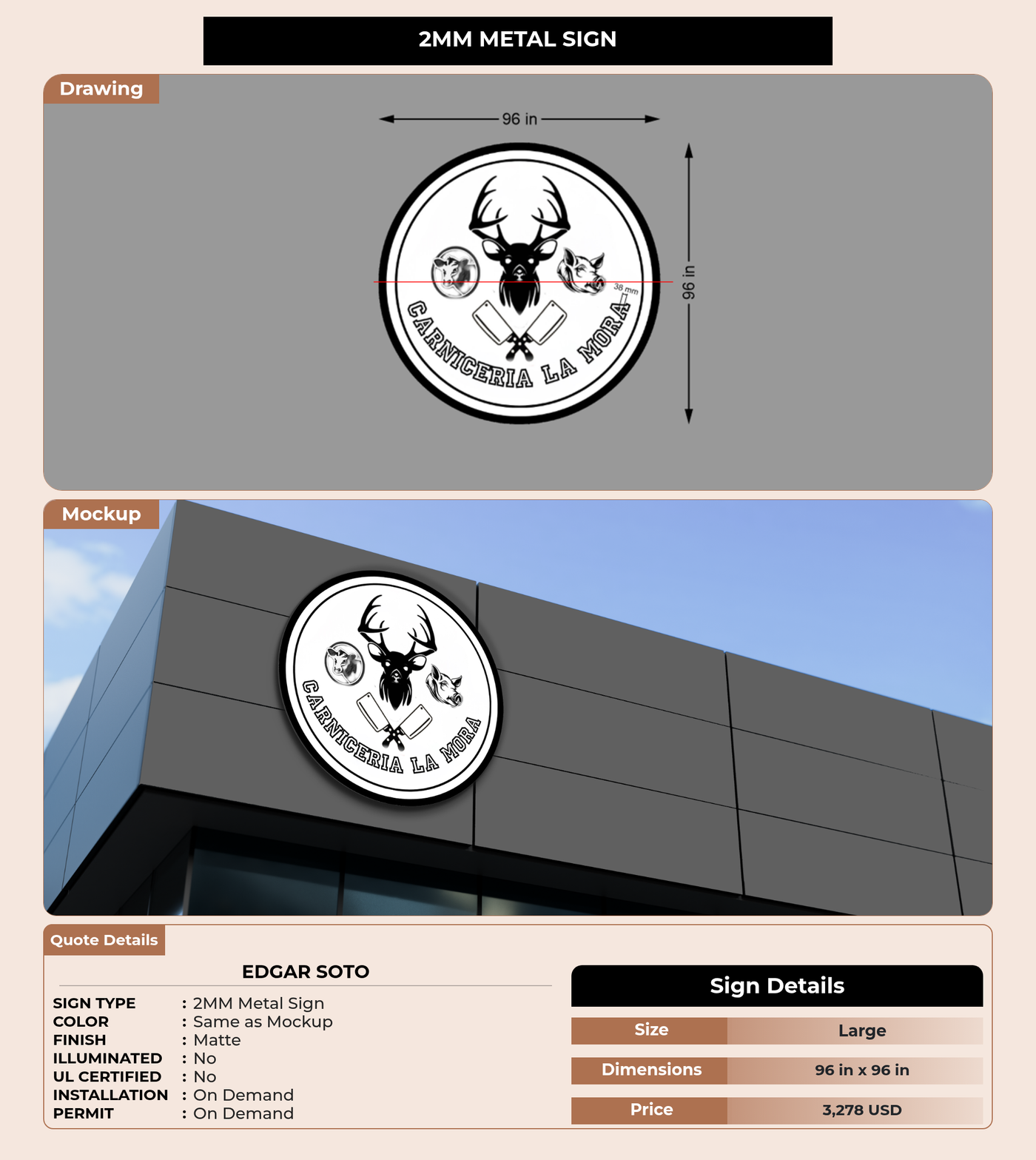 CUSTOM MOCKUP SIGN FOR Edgar Soto