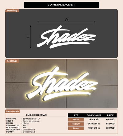 CUSTOM MOCKUP SIGN FOR Emilie Hockman