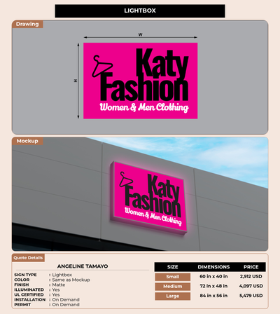 CUSTOM MOCKUP SIGN FOR angeline Tamayo
