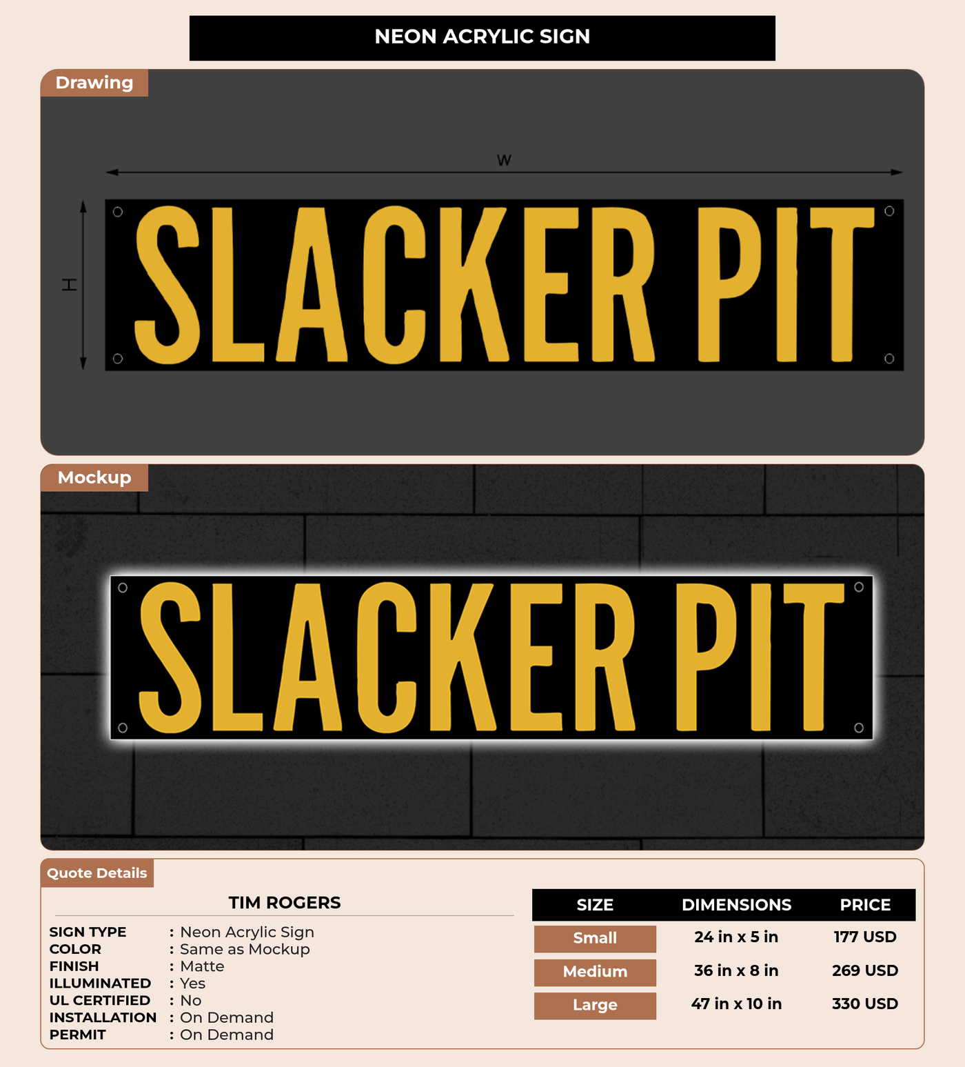 CUSTOM MOCKUP SIGN FOR TIm Rogers