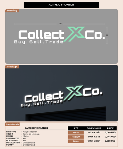 CUSTOM MOCKUP SIGN FOR Cameron Stiltner
