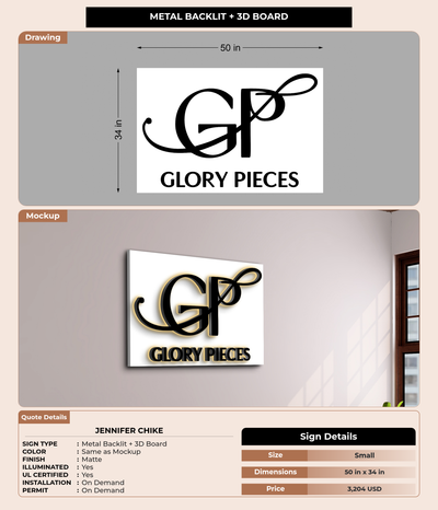 CUSTOM MOCKUP SIGN FOR Jennifer Chike