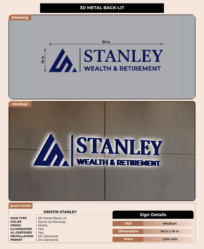 CUSTOM MOCKUP SIGN FOR kristin stanley