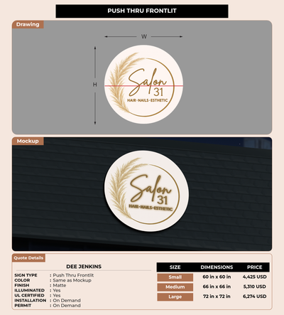 CUSTOM MOCKUP SIGN FOR Dee Jenkins