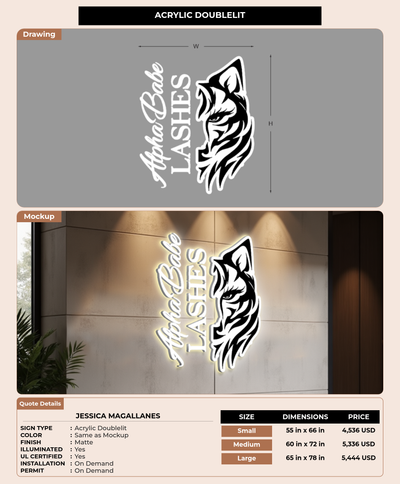CUSTOM MOCKUP SIGN FOR Jessica magallanes