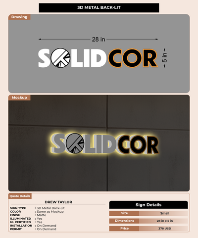 CUSTOM MOCKUP SIGN FOR Drew Taylor