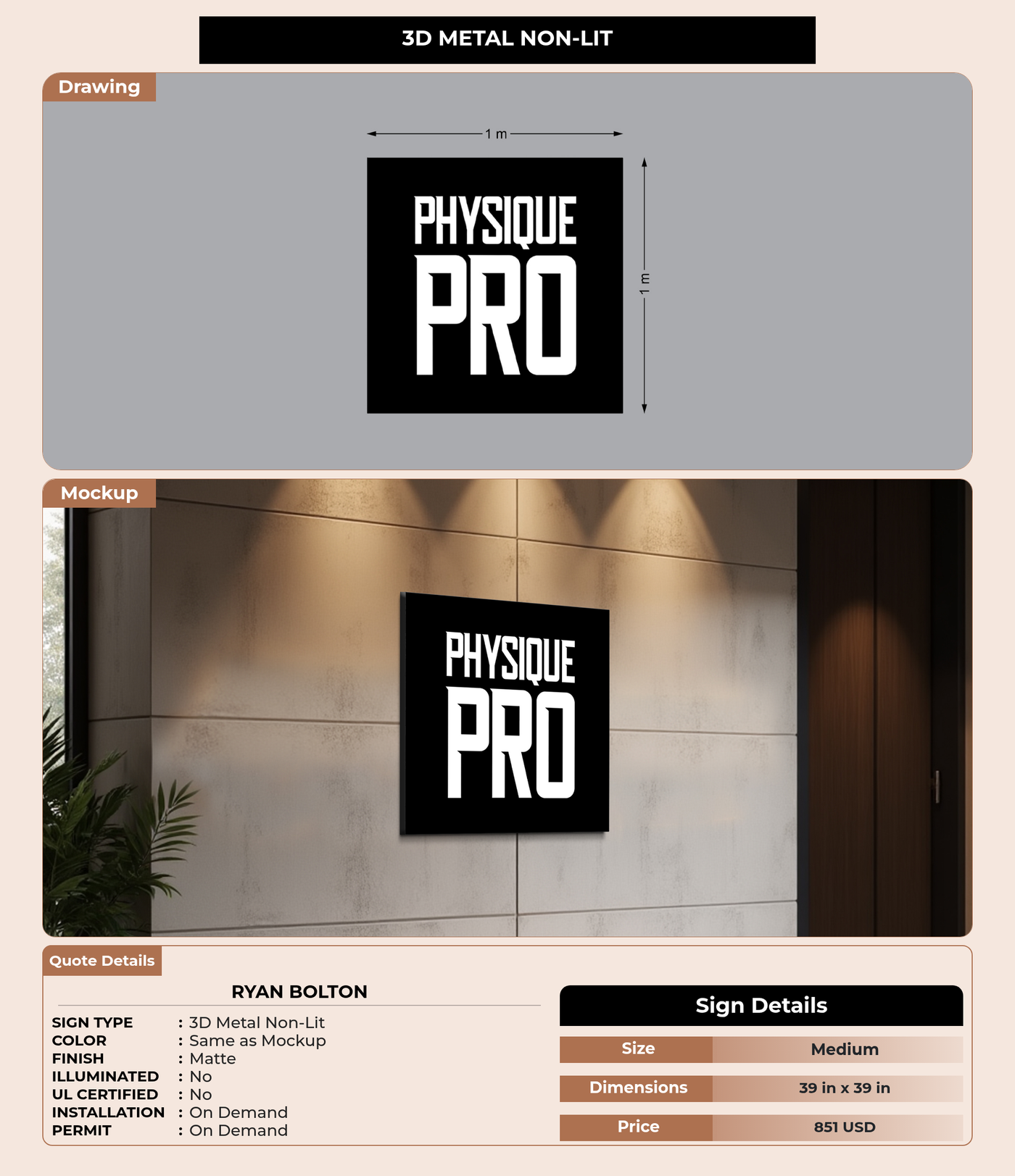 CUSTOM MOCKUP SIGN FOR Ryan Bolton