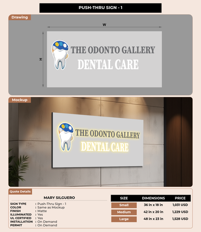 CUSTOM MOCKUP SIGN FOR MARY SILGUERO