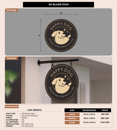 CUSTOM MOCKUP SIGN FOR Lisa Sersha