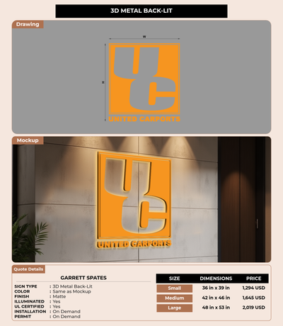CUSTOM MOCKUP SIGN FOR Garrett Spates
