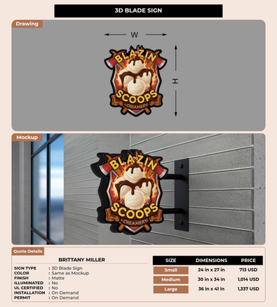 CUSTOM MOCKUP SIGN FOR Brittany Miller