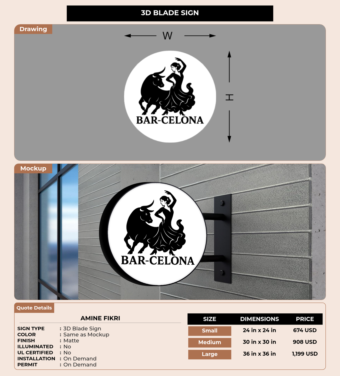 CUSTOM MOCKUP SIGN FOR Amine Fikri