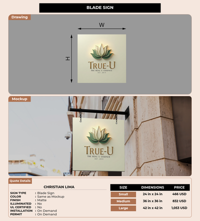 CUSTOM MOCKUP SIGN FOR Christian Lima